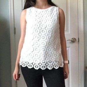 NWT Loft White Lace Blouse